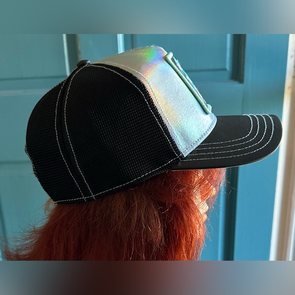 Goorin Bros Dangerous Iridescent and Black Trucker Hat